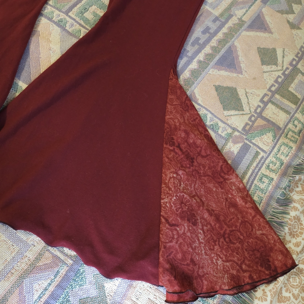 Boho Flare Pants With Skirt Attached - Picture 7 of 8